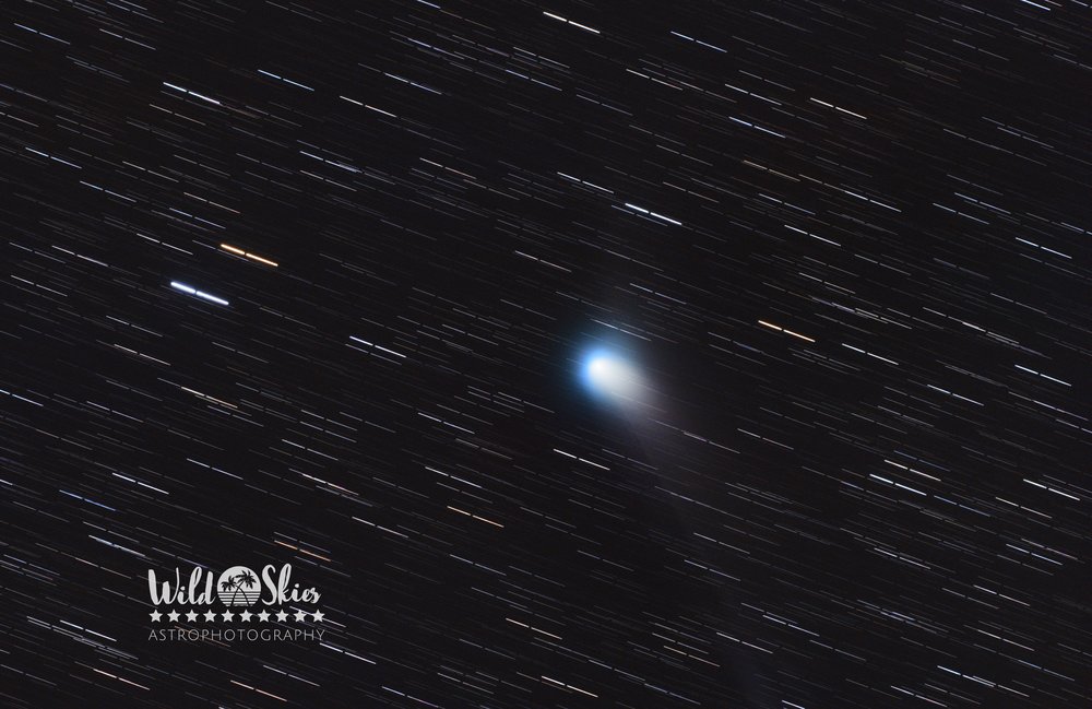 Comet C/2022 E3 (ZTF) with Star Trails