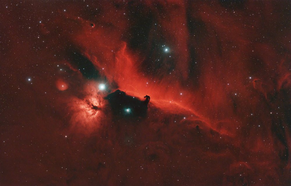 Horsehead and Flame Nebulae