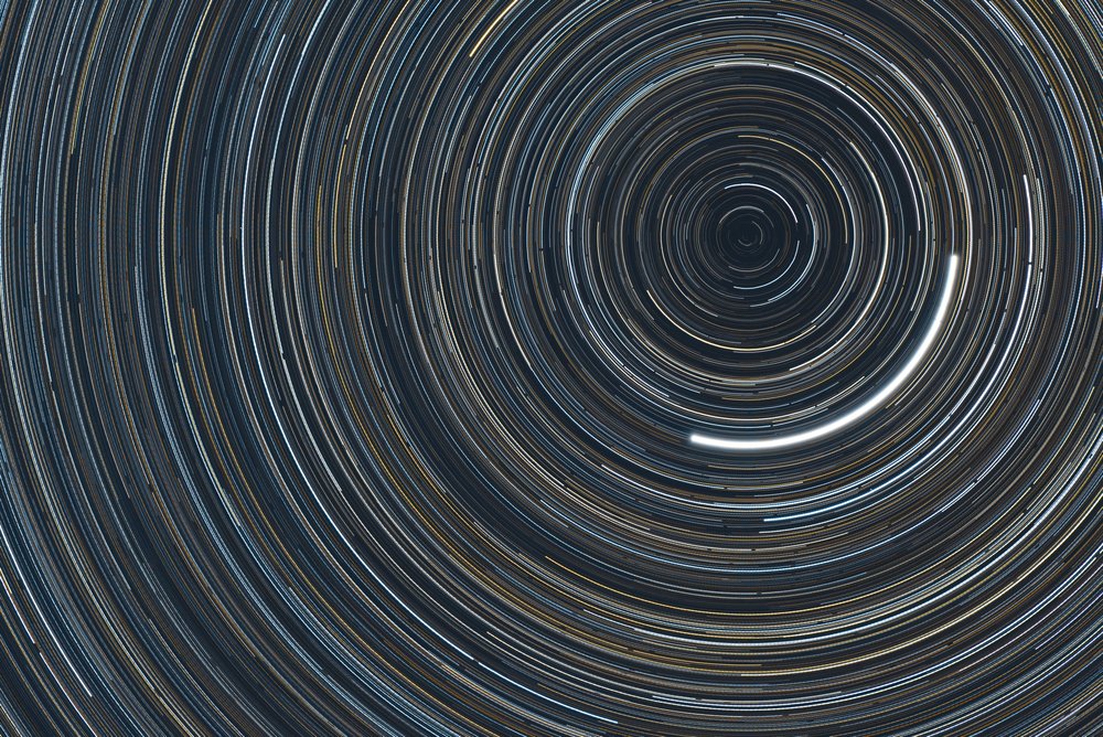 Star Trails around Polaris